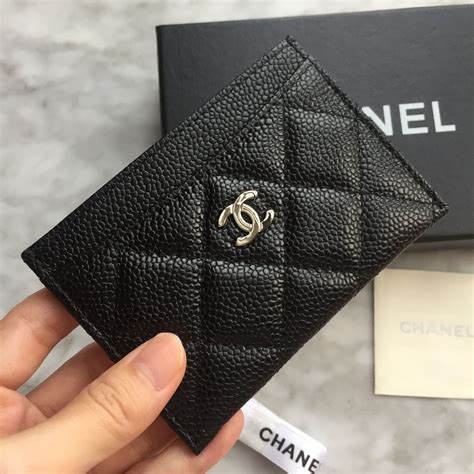 chanel planner 2019|Chanel black caviar card holder.